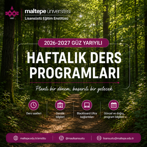 Haftalık Ders Çizelgesi